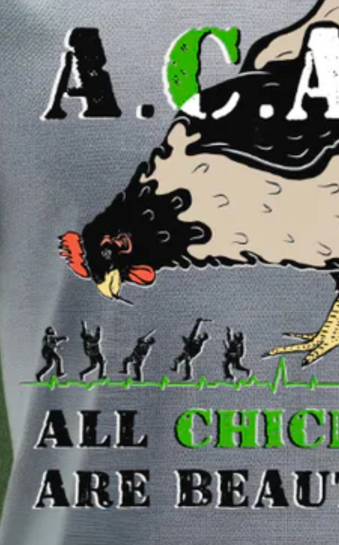 Tshirt ACAB grigia POLLO
